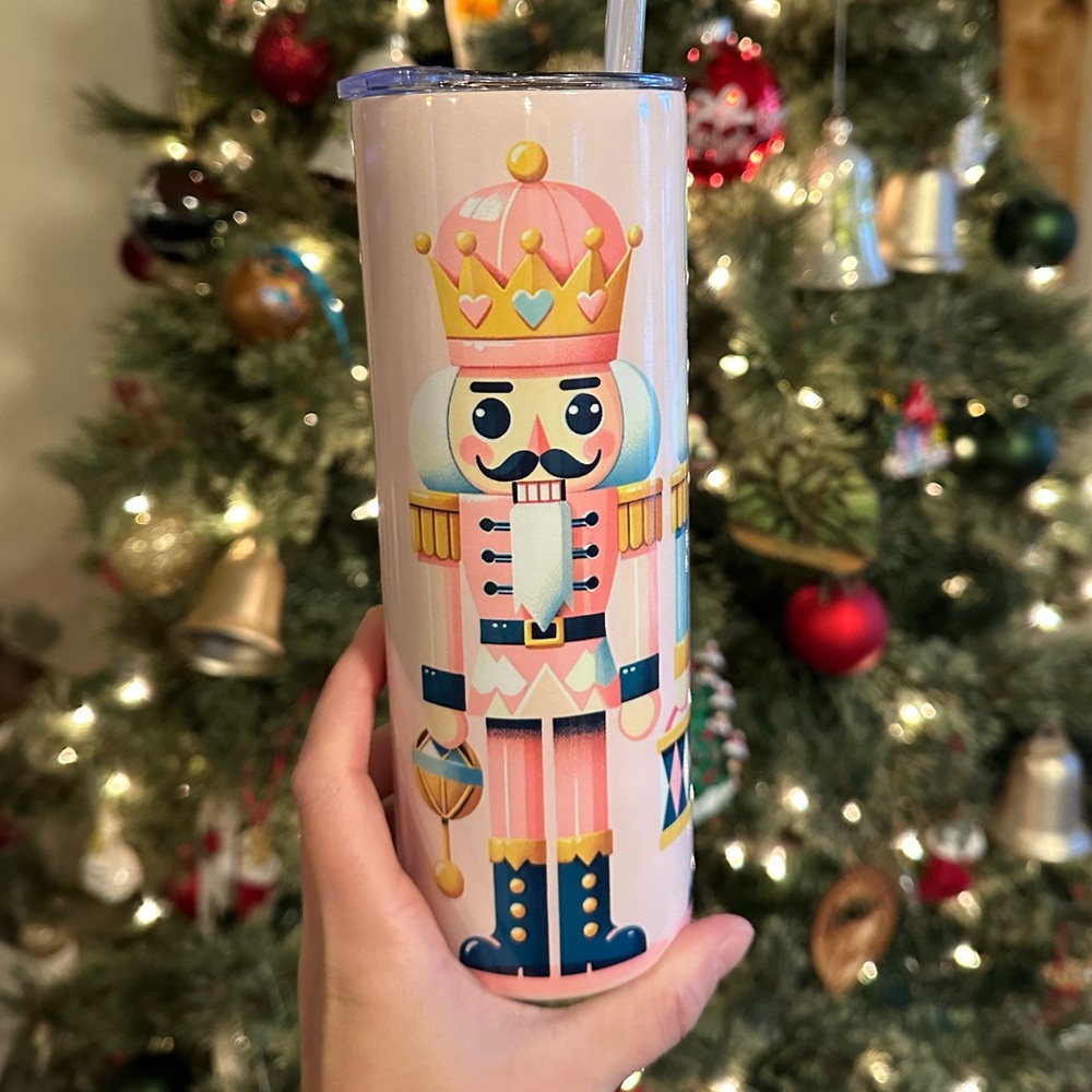 Nutcracker pink tumbler 20oz